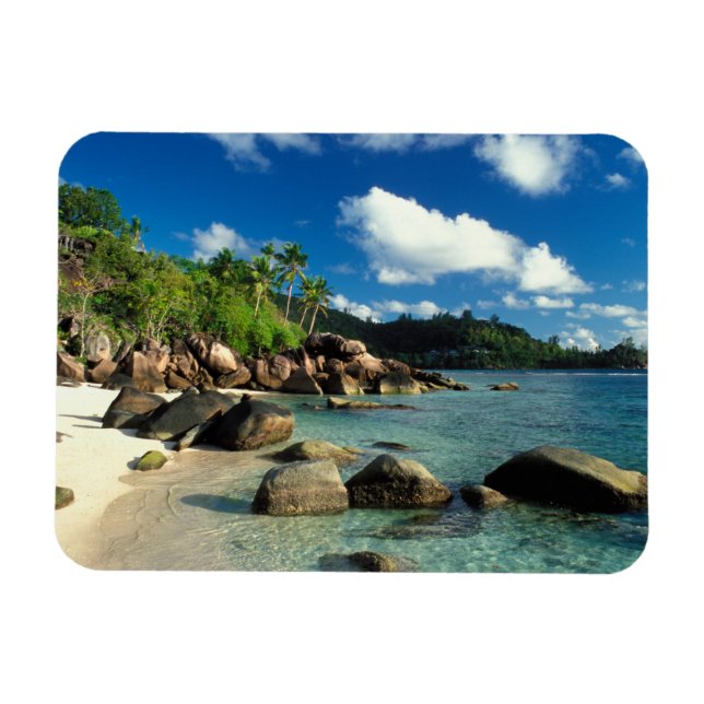 Seychellen, Mahe Island, Anse Royale Beach. 3 Magnet (Horizontal)