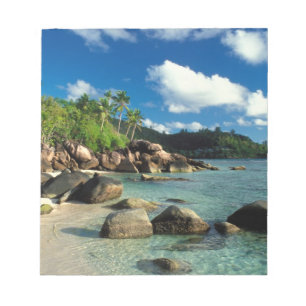 Seychellen, Mahe Island, Anse Royale Beach. 3 Notizblock