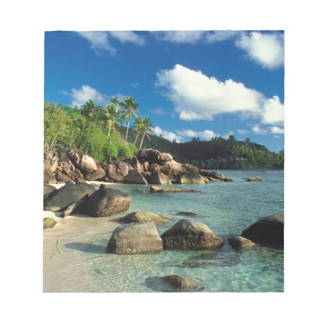 Seychellen, Mahe Island, Anse Royale Beach. 3 Notizblock (Vorderseite)
