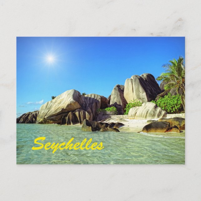 Seychellen Postkarte (Vorderseite)