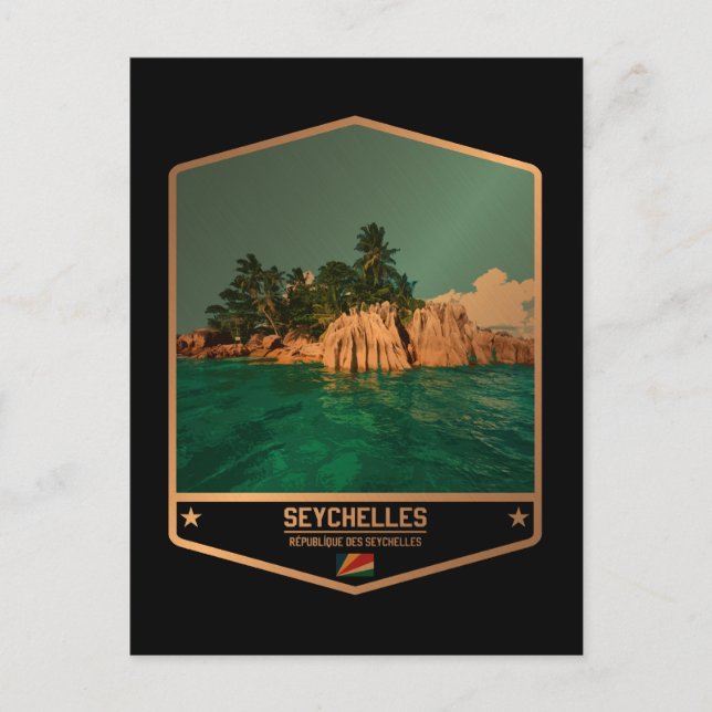 Seychellen Postkarte (Vorderseite)