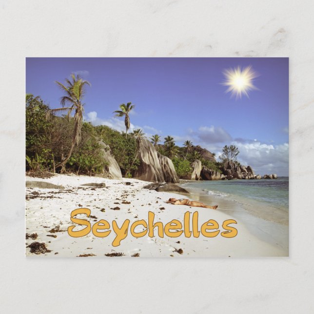 Seychellen Postkarte (Vorderseite)