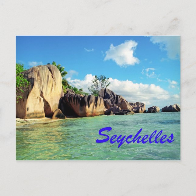 Seychellen Postkarte (Vorderseite)