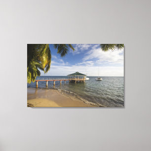 Seychellen, Praslin-Insel, Anse Bois de Rose, Leinwanddruck