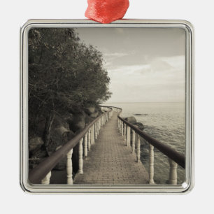 Seychellen, Praslin-Insel, Anse Bois de Rose, Silbernes Ornament