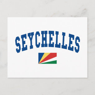 Seychellen Stil Postkarte