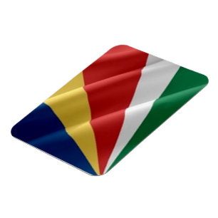 Seychellen - Waving Flag - Magnet