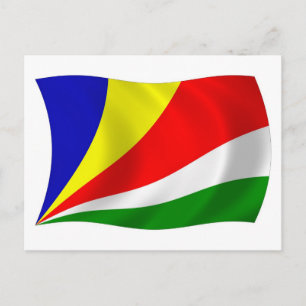 Seychelles Flag Postkarte