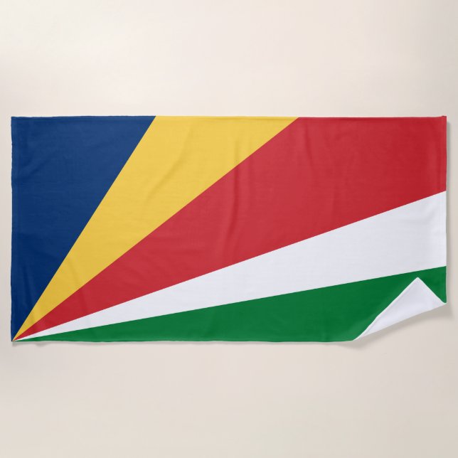 Seychelles Flag Strandtuch (Vorderseite)