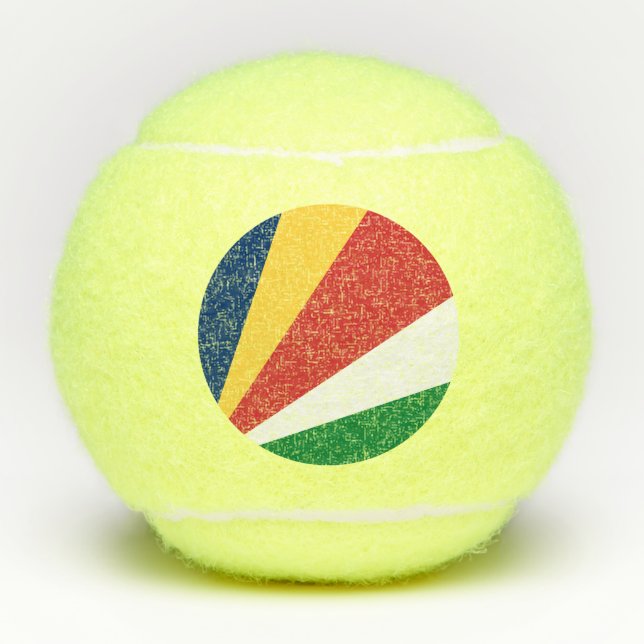 Seychelles Flag Tennisbälle (Vorderseite)