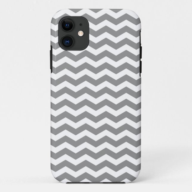 Seychelles Gray Wave Zickzack Case-Mate iPhone Hülle (Rückseite)