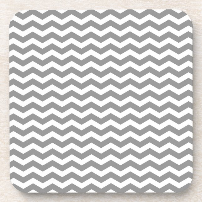 Seychelles Gray Wave Zickzack Untersetzer (Vorderseite)