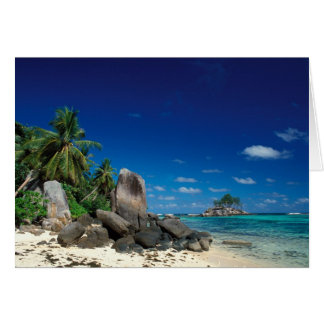Seychelles, île de Mahe, plage d'Anse Royale.