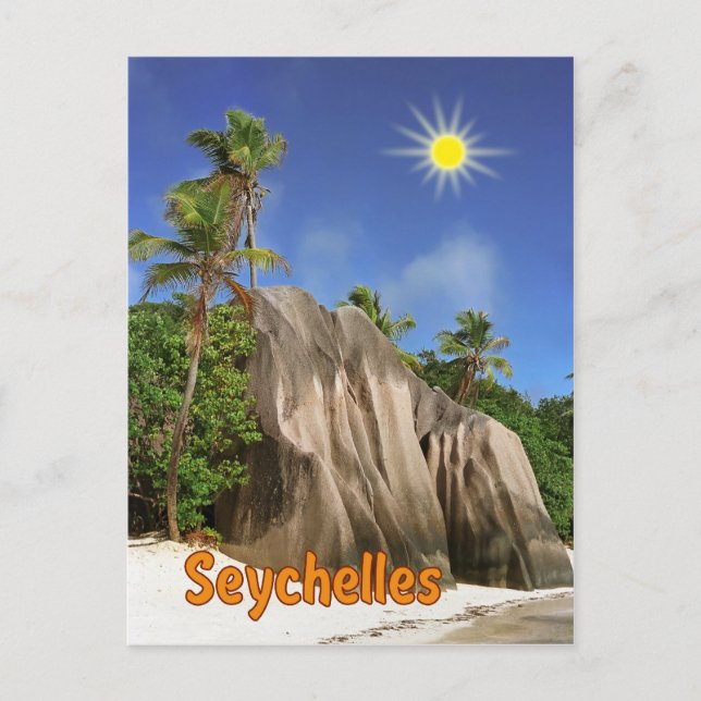 Seychelles Postkarte (Vorderseite)