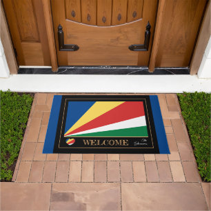 Seychelles & Seychelles Flag House / Sport Willkom Fußmatte