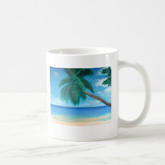 "Seychelles" Tropical Island Beach Art Coffee Tass Kaffeetasse