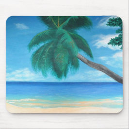 "Seychelles" - Tropical Island Ocean Art Mouse Pad Mousepad