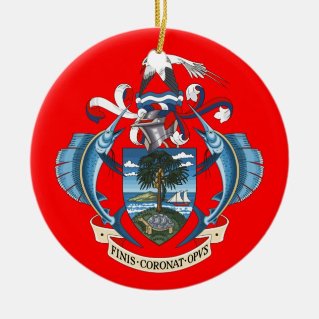 SEYCHELLES*-, Verzierung/Seychellen Ornement Keramikornament (Vorne)