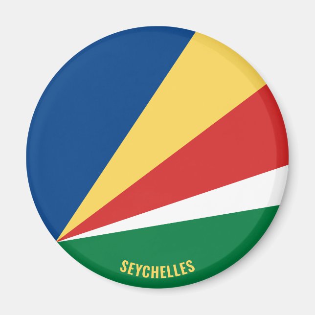 Seychellische Flagge Bezauberndes Patriotisches Magnet (Vorne)