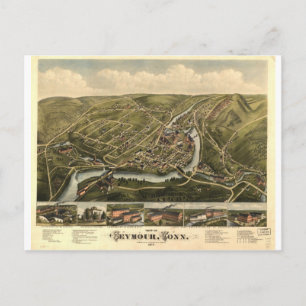 Seymour Connecticut 1879 Postkarte
