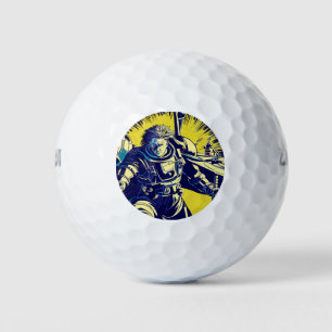 SF Anime Hero - Holzschnitt (1) Golfball