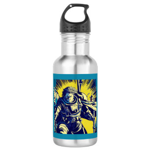 SF - Anime Hero Woodcut 1 Edelstahlflasche