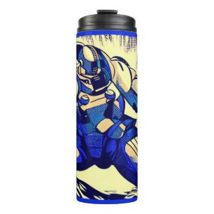 SF - Anime Hero Woodcut 4 Thermosbecher