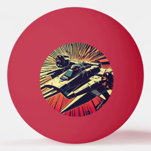 SF Anime Starfighter - Holzschnitt (1) Tischtennisball