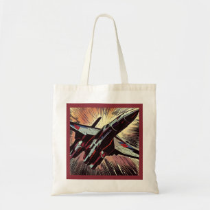 SF - Anime Starfighter Woodcut 2 Tragetasche