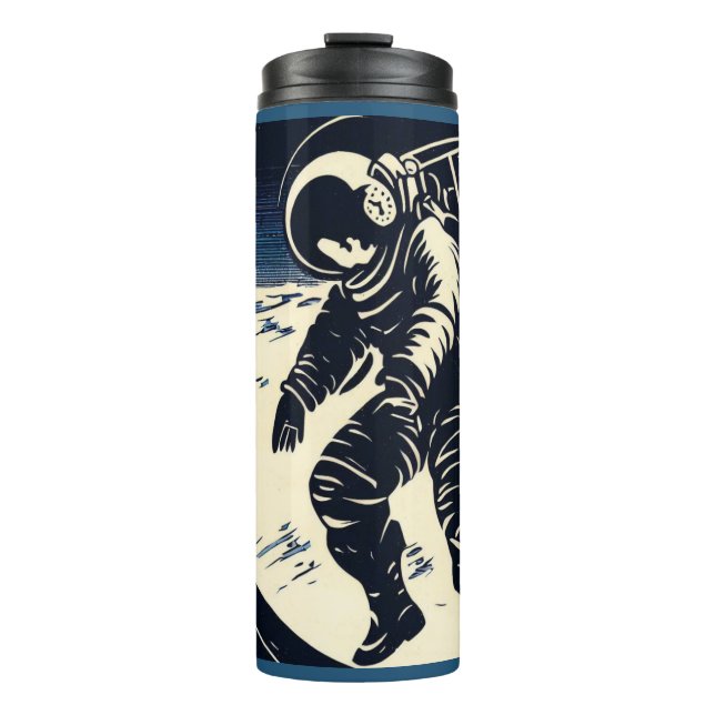 SF - Astronaut auf dem Waldrand 3 Thermosbecher (Vorderseite)