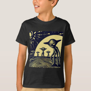 SF - Außerirdischen auf einem seltsamen Planetenho T-Shirt
