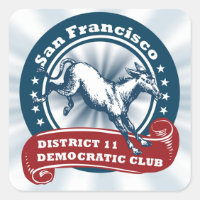 SF D11 Dems Sticker