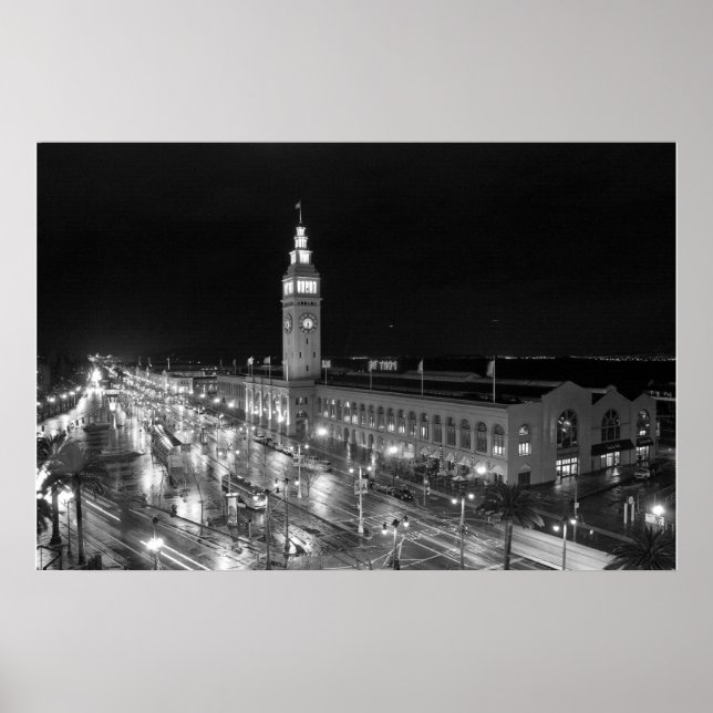SF Ferry Gebäude Print - Large Poster (Vorne)