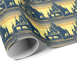 SF Futuristische Kirche 2 Geschenkpapier