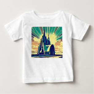 SF Futuristische Kirche 3 Baby T-shirt