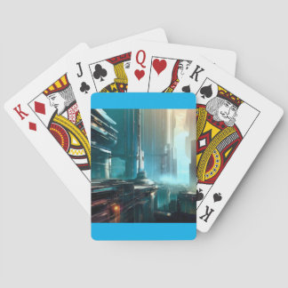 SF Futuristische Stadt (3) Spielkarten