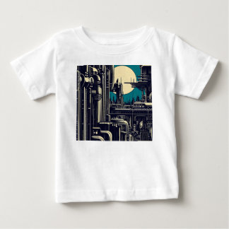 SF Futuristischer Stadtwaldschnitt 2 Baby T-shirt