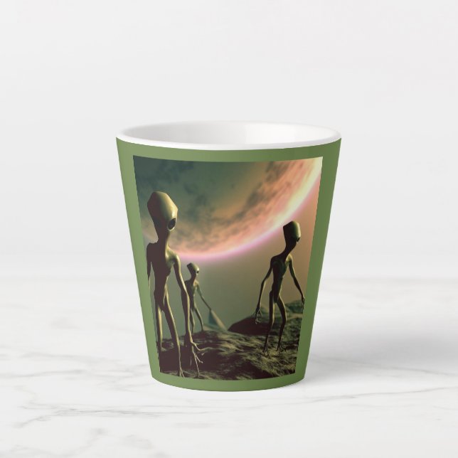 SF Grau Außerirdischen 2 Milchtasse (Vorderseite)