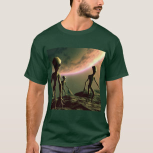 SF Grau Außerirdischen 2 T-Shirt