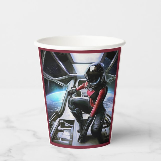 SF Hero Abard Spaceship 2 Pappbecher (Vorderseite)