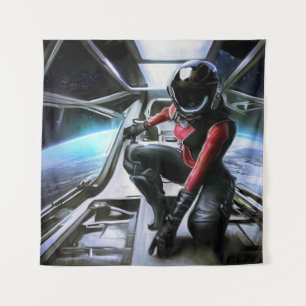 SF Hero Abard Spaceship 2 Wandteppich