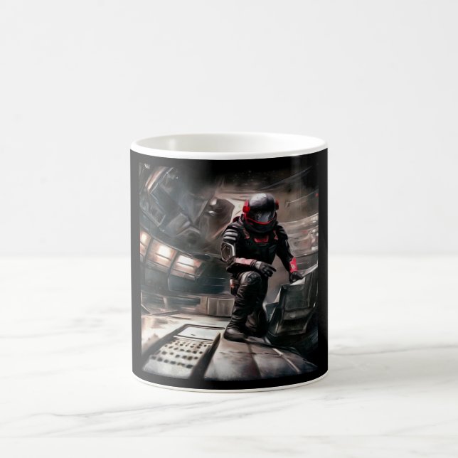 SF Hero Abard Spaceship 3 Kaffeetasse (Mittel)