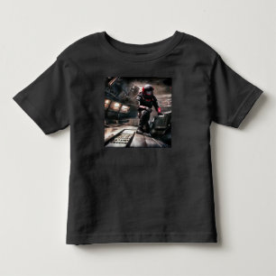 SF Hero Abard Spaceship 3 Kleinkind T-shirt