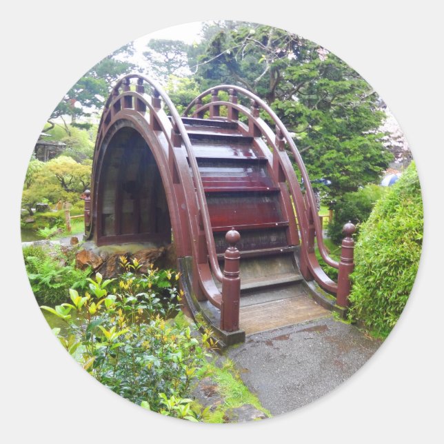 SF Japanese Tea Garden Drum Bridge #3 Stickers (Vorderseite)