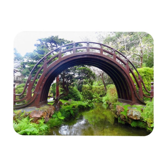 SF Jardin de thé japonais Pont tambour #2 Magnet (Horizontal)