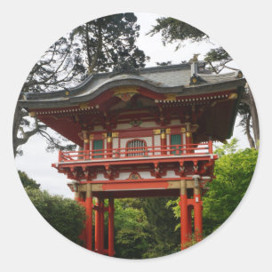 SF Jardin de thé Temple Porte #2 Stickers