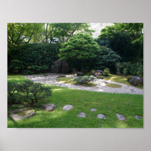 Póster Jardin zen japonais 