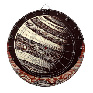 SF Jupiter Woodcut 2 Dartscheibe
