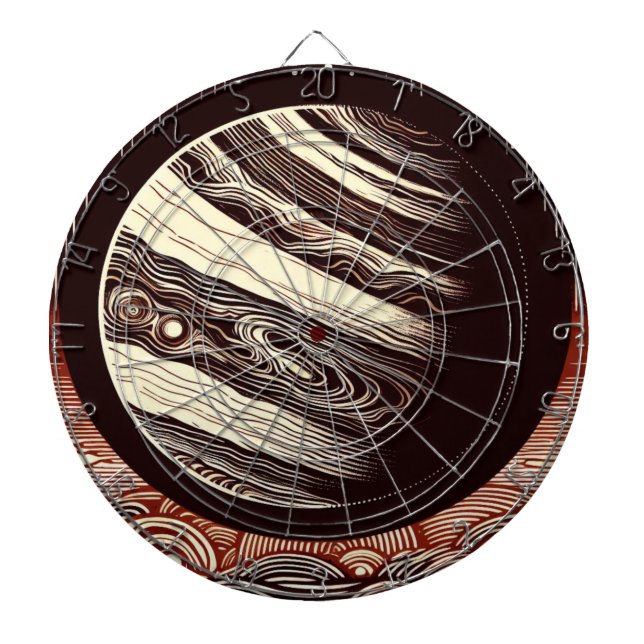 SF Jupiter Woodcut 2 Dartscheibe (vorne)