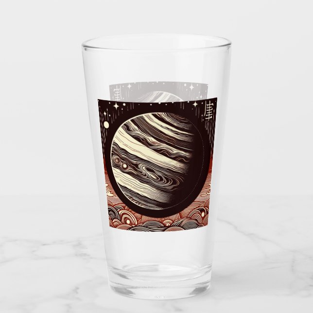 SF Jupiter Woodcut 2 Glas (Vorderseite)